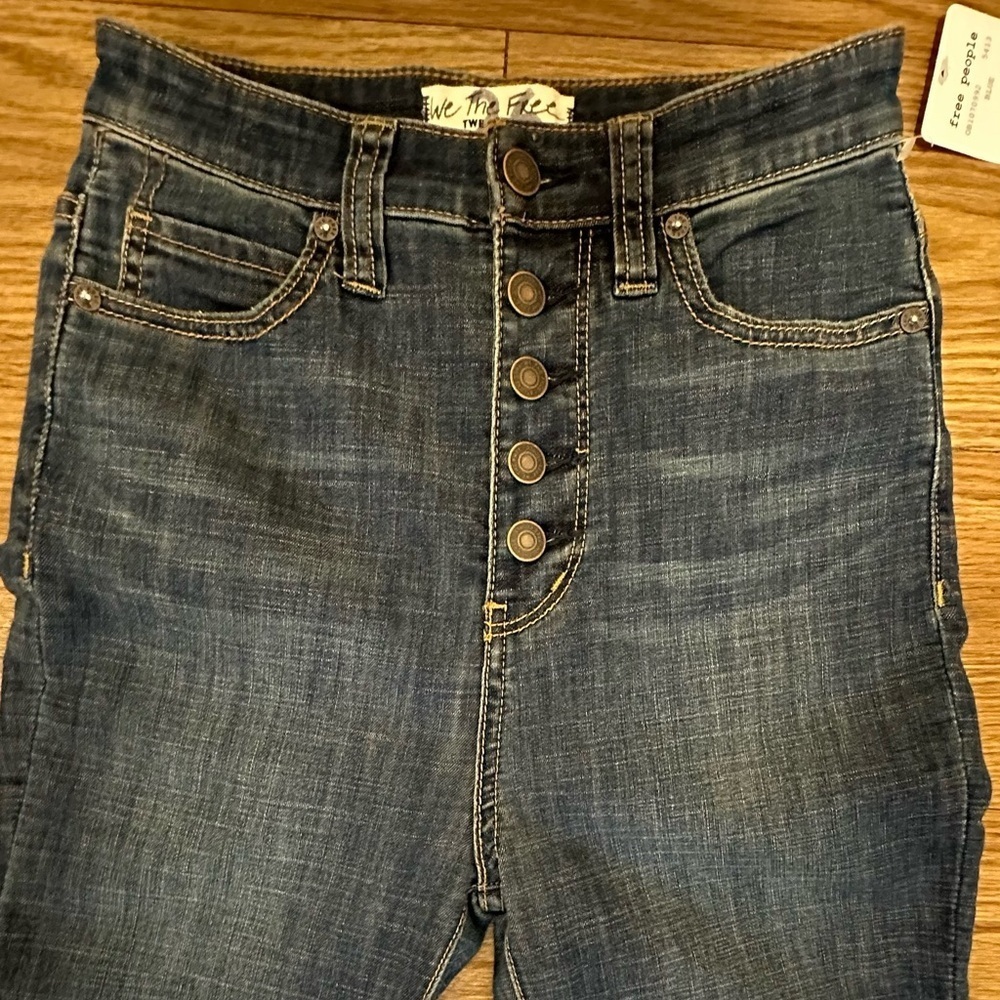 FREE PEOPLE Flare Bell Bottom Jeans - Picture 5 of 16